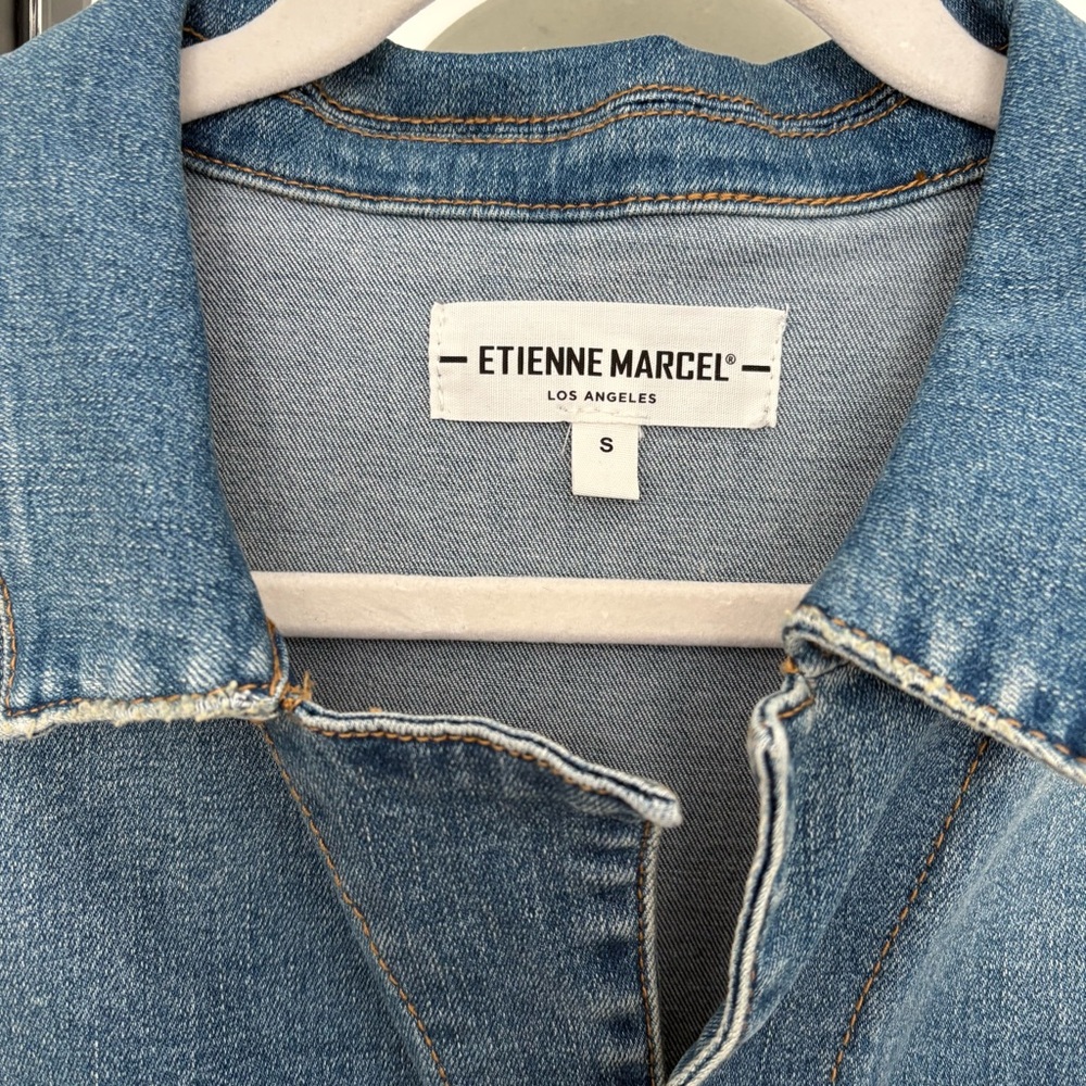 Etienne Marcel denim jumpsuit - Picture 3 of 5